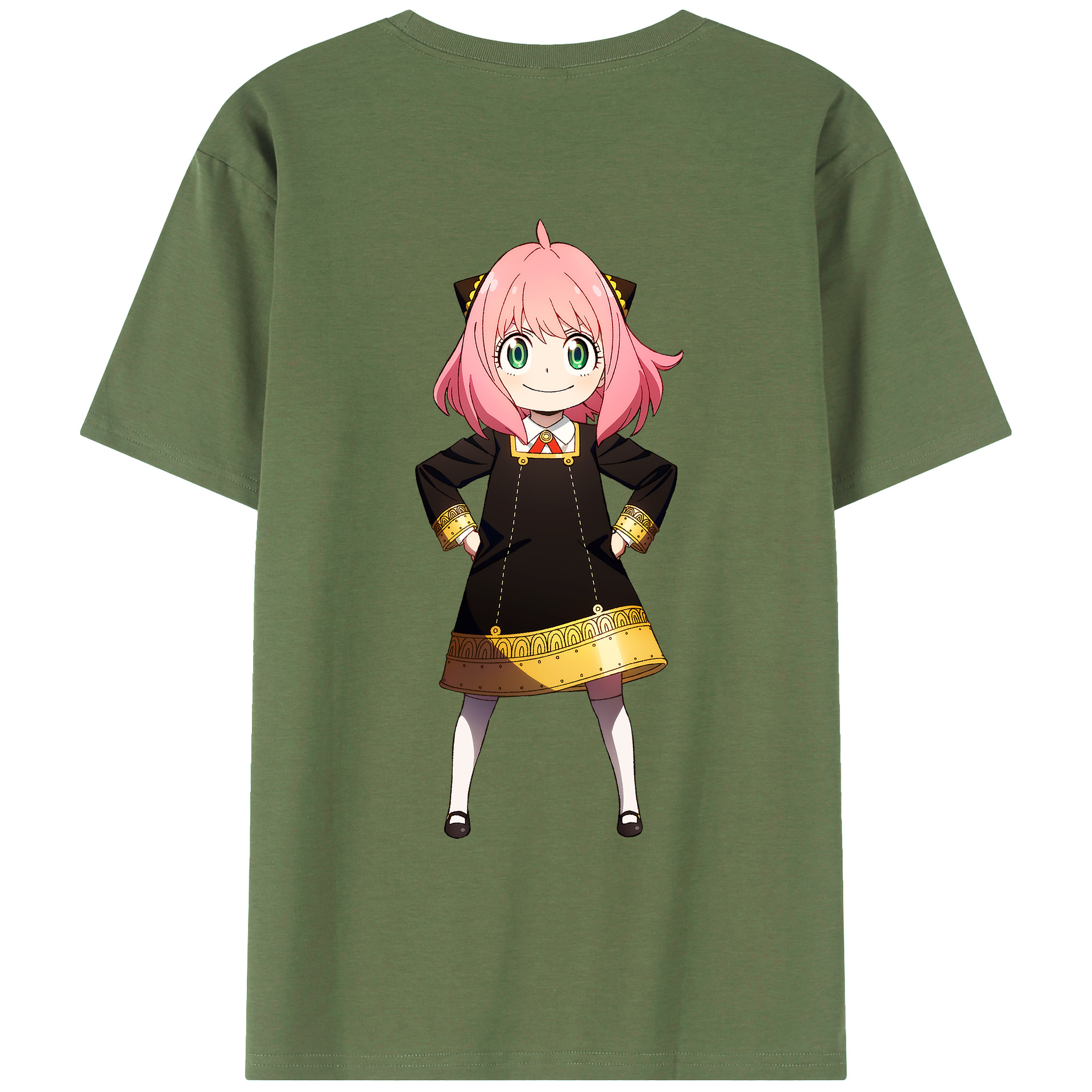 （画像用） SPY×FAMILY间谍家家酒 綿100％ メンズ半袖Tシャツ（バックプリント） 通気性